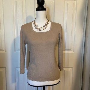 Knit shell top